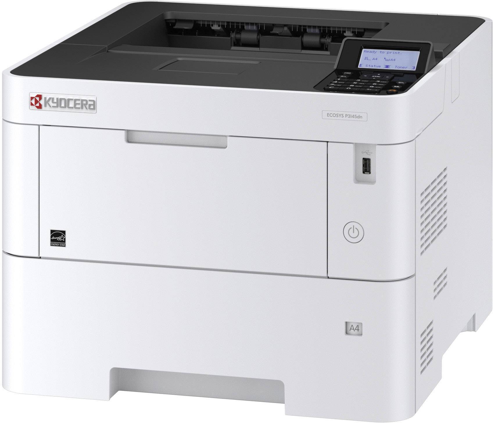Kyocera ECOSYS P3145dn Monochrome laser printer A4 45 pages/min 1200 x 1200 dpi LAN, Duplex