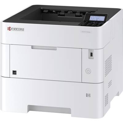 A white Kyocera laser printer, model ECOSYS P3155dn, displays control buttons and a small display on its front panel.