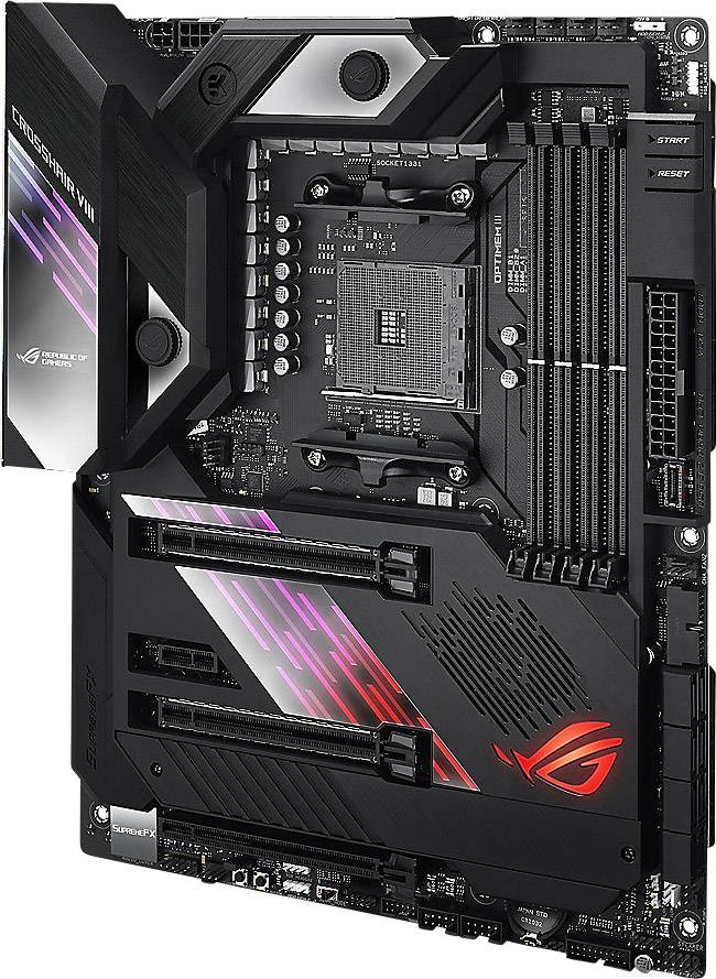 Asus ROG Crosshair VIII Formula Motherboard PC base AMD AM4 Form factor ...