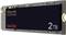 A black SanDisk Extreme PRO M.2 NVMe 3D SSD with 2 TB capacity.