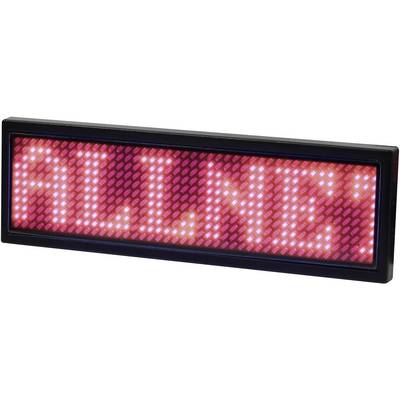 LED display shows the word 'ALIVE' in luminous red on a black background.