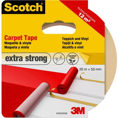Buy 3M 42022050 Carpet tape Scotch® White (L x W) 20 m x 50 mm 1 pc(s)