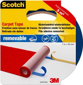 3M  42030750 Carpet tape Scotch® Blue (L x W) 7 m x 50 mm 1 pc(s)