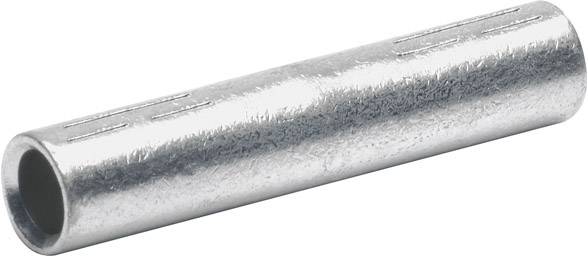 Metal tube connectors, cylindrical, silver-coloured and lustrous, with a smooth surface. Used for connecting pipes in installations.