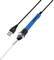 A blue USB soldering iron with a black cable.