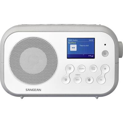 Sangean DPR-42BT White-Grey Portable radio DAB+, FM Bluetooth   White, Grey