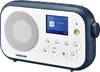 Sangean DPR-42BT White-Ink Blue Portable radio DAB+, FM Bluetooth White, Dark blue