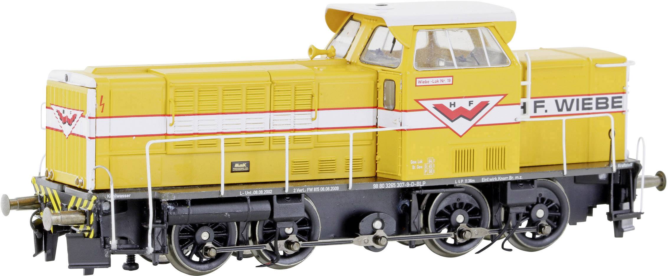 Image of Hobbytrain HE10021571 H0 Diesel locomotive MaK 650D Wiebe