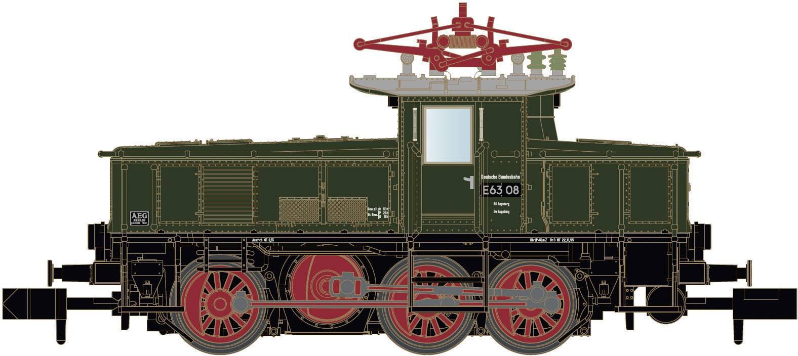 Hobbytrain H3051 N LOCOMOTOR-E- LOC. BR E 63 OF DB-0