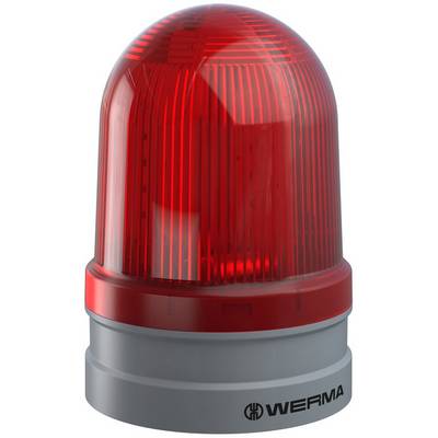 Red warning light on a grey base, indicating hazards or urgent attention.