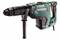 A green Metabo hammer drill, model KHE 3250, with a robust black handle and red switch, is suitable for heavy-duty drilling.