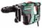 A green and black Metabo hammer drill with a red switch, suitable for heavy-duty drilling in concrete and stone.