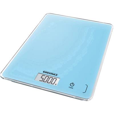 Soehnle KWD Page Compact 300 pale blue Digital kitchen scales + wall mount Weight range=5 kg Blue