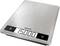 Electronic kitchen scales made of stainless steel showing a weight of 1,500 grams.