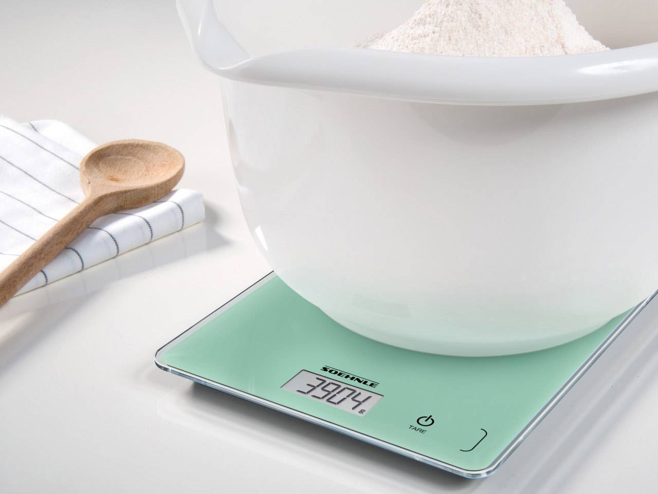 Soehnle KWD Page Compact 300 Mint Digital kitchen scales + wall mount Weight range=5 kg Mint-1