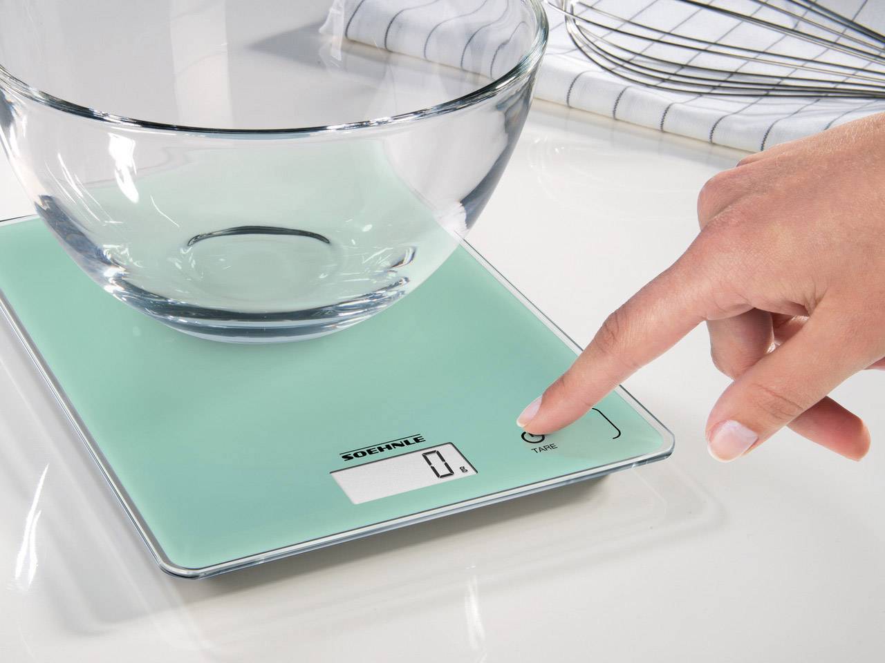 Soehnle KWD Page Compact 300 Mint Digital kitchen scales + wall mount Weight range=5 kg Mint-4