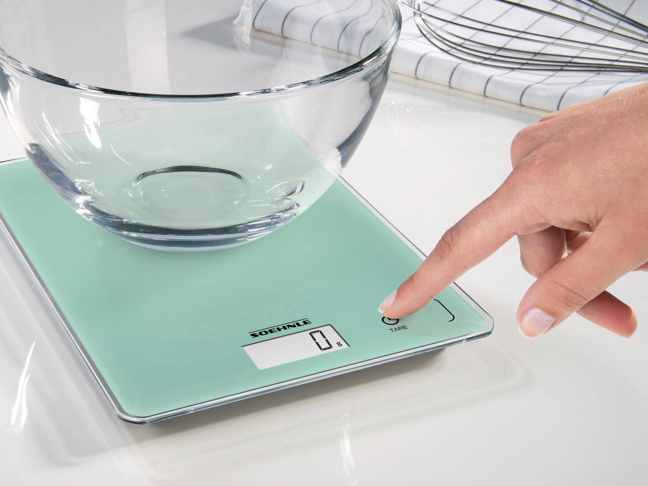 Soehnle KWD Page Compact 300 Mint Digital kitchen scales + wall mount Weight range=5 kg Mint-10