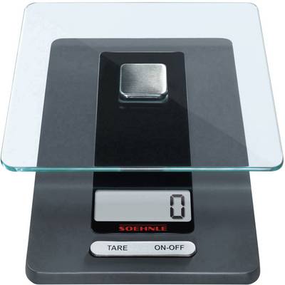 Soehnle KWD Fiesta Digital kitchen scales Weight range=5 kg Black 203 x 114 x 29-0