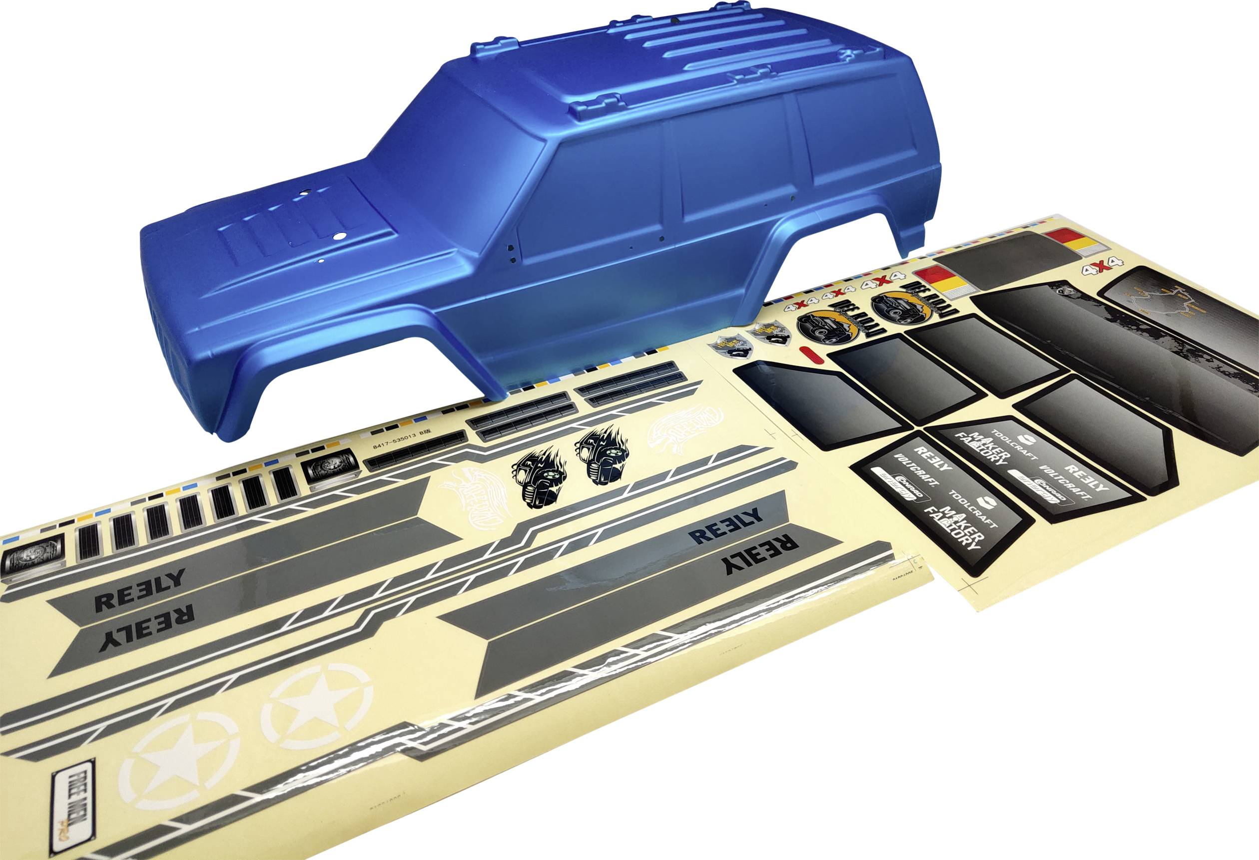 Image of Reely RE-6445515 Spare part Free Men Pro body (blue)