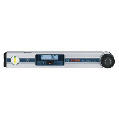 Digital inclinometer from Bosch Professional with display, shows angle measurement.