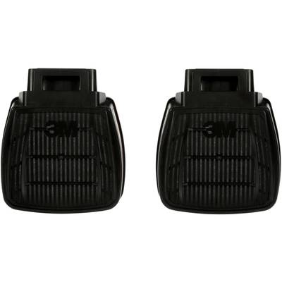 Two black rectangular cartridges with ribbed design and the '3M' logo in the centre, side by side on a white background.