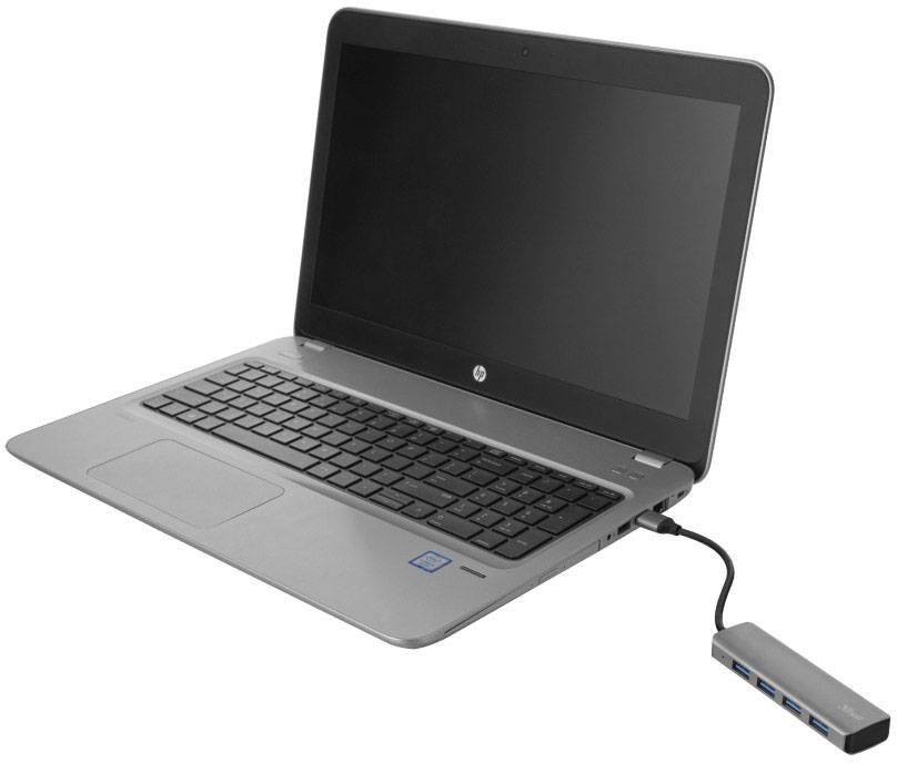 Trust HALYX 4 ports USB hub Silver-3