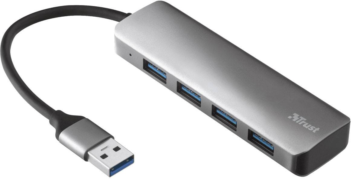 Trust HALYX 4 ports USB hub Silver-8