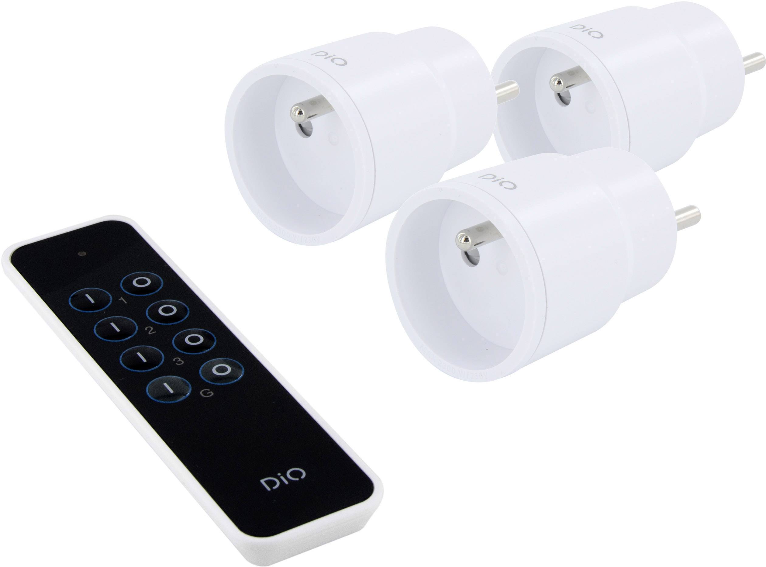 3er wireless outlets (FR) + remote control, DIO 54895-1