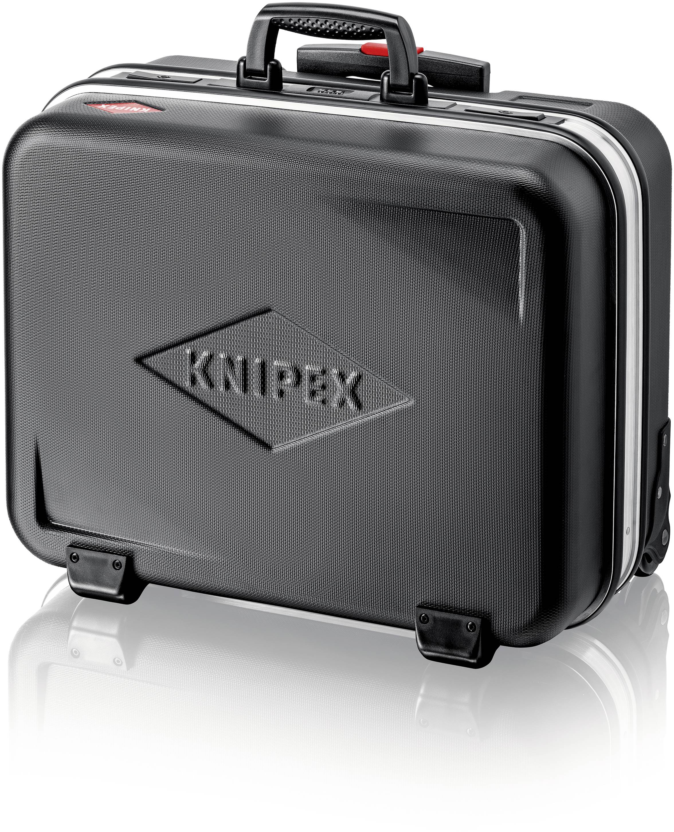 Black case with the 'KNIPEX' logo on the front. The case has a carry handle and reinforced corners.