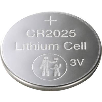Basetech  Button cell CR 2025 Lithium 160 mAh 3 V 4 pc(s)