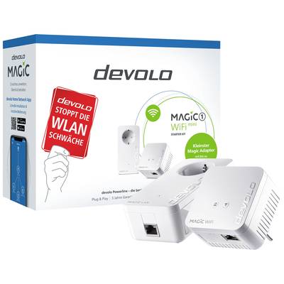 Devolo Magic 1 WiFi mini Starter Kit EU Powerline Wi-Fi starter kit 1200  MBit/s