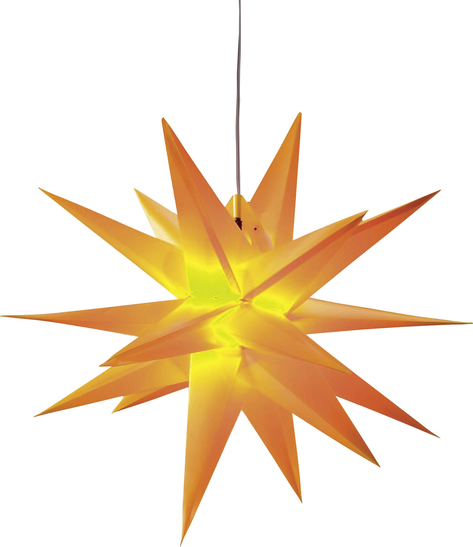 HGD CAS5160 LED Christmas star Warm white LED (monochrome) Yellow Timer-0