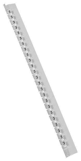 Legrand Legrand 037783 Pre-printed cable marker Imprint 3 Outside diameter range 0.80 up to 2.20 mm 037783