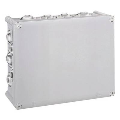 A rectangular, grey plastic box with removable sides. Screw fasteners are visible at the corners.