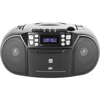 Dual DAB-P 210 Radio CD player DAB+, FM AUX, CD, Tape   Black