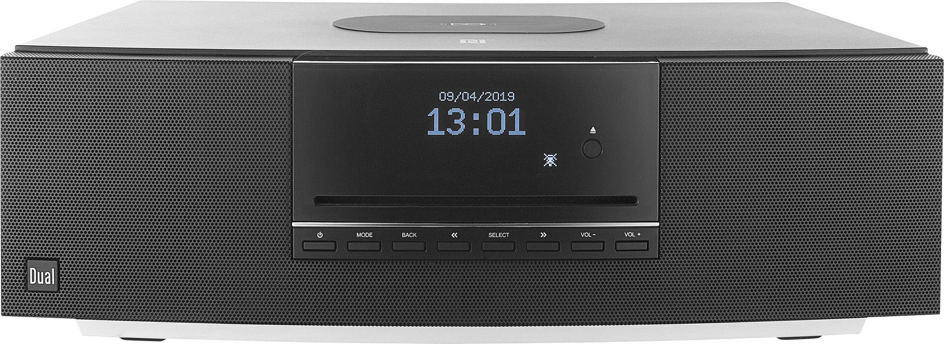 Dual CR 950 Internet desk radio Internet, DAB+, DAB, FM AUX, Bluetooth, CD, DAB+, DLNA, Internet radio, NFC, FM, USB, Wi-Fi DLNA-compatible, Spotify Black,