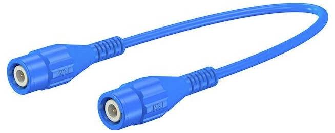 Staeubli XLSS-58 Safety test lead BNC plug BNC plug 2.00 m Blue 1 pc(s)