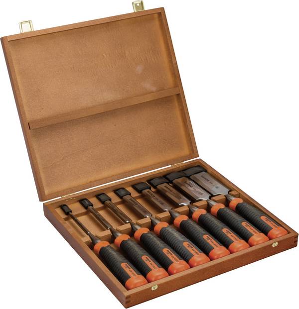 Ripping chisel set, ergo, 8-piece. Bahco 434-S8-EUR