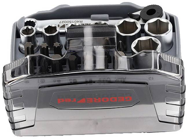 A set of Bluetooth headphones with a compact charging station, modern design, and silver-red colour scheme.