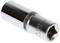 A silver socket with a round, knurled end and square drive, suitable for ratchets or torque wrenches.
