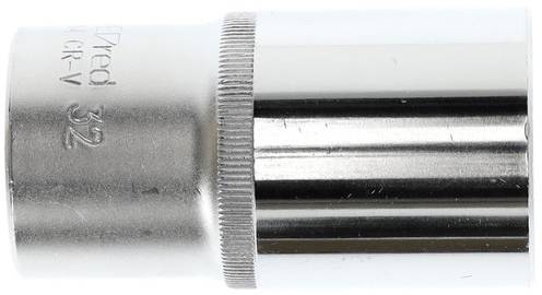 Metal spanner with a shiny, cylindrical shape and the inscription '32' on the side.