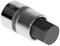 Metallic hexagonal socket attachment suitable for ratchet spanners to loosen or tighten screws.