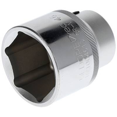 Metal socket insert, size and serial number engraved, suitable for hexagonal screws.