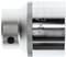 Metal socket wrench insert, 46 mm in size, with a polished surface.