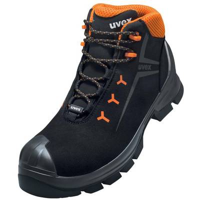 uvex 2 GTX MACSOLE® 6525246 ESD Safety work boots S3 Shoe size (EU): 46 Black, Orange 1 Pair