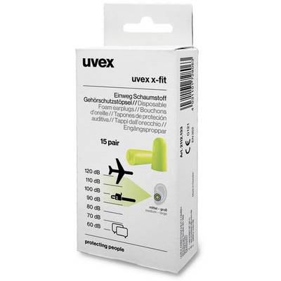 uvex 2112133 x-fit Protective ear plugs 37 dB Disposable 15 Pair
