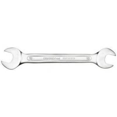 A silver ring key with two open ends is pictured.