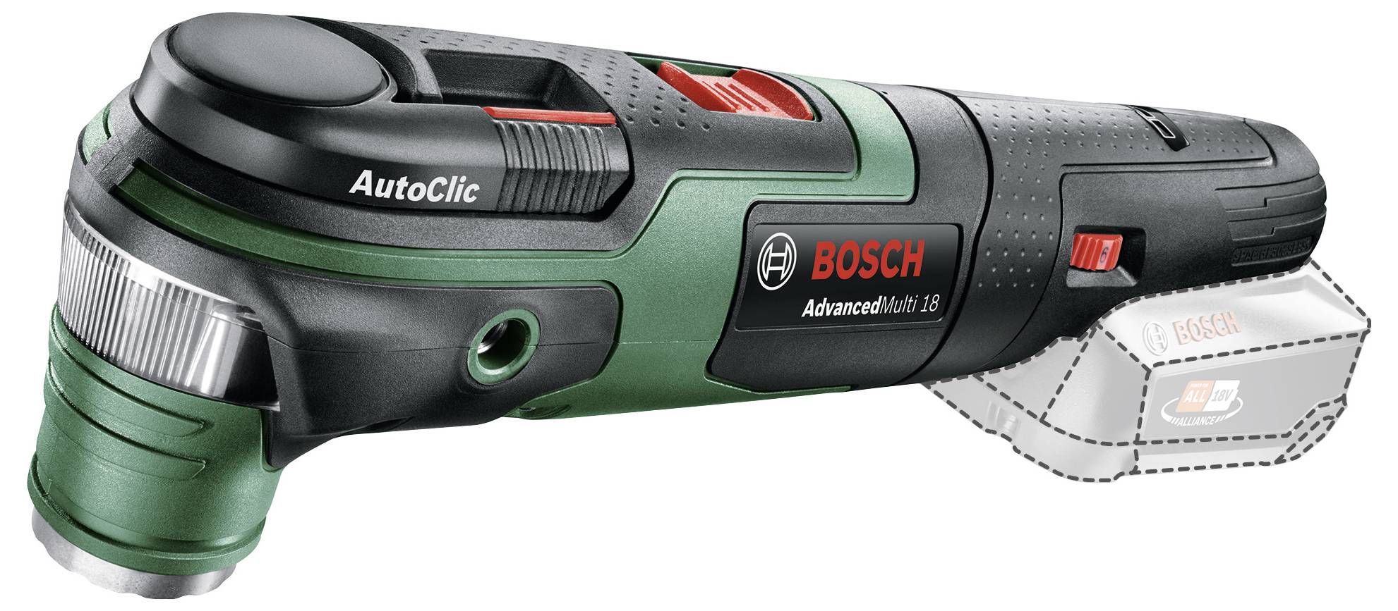 Bosch Home and Garden Multifunktionswerkzeug AdvancedMulti 18 0603104000 Multifunction tool w/o battery 18 V-2