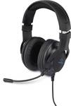 Renkforce 7.1 USB virtual surround sound gaming headphones, black