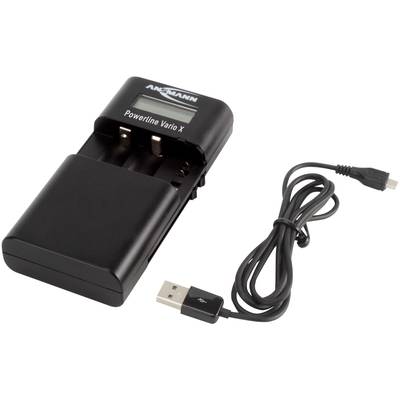 Ansmann Powerline Vario X 1001-0085 Camera charger Matching rechargeable battery Li-ion, LiPolymer, NiMH